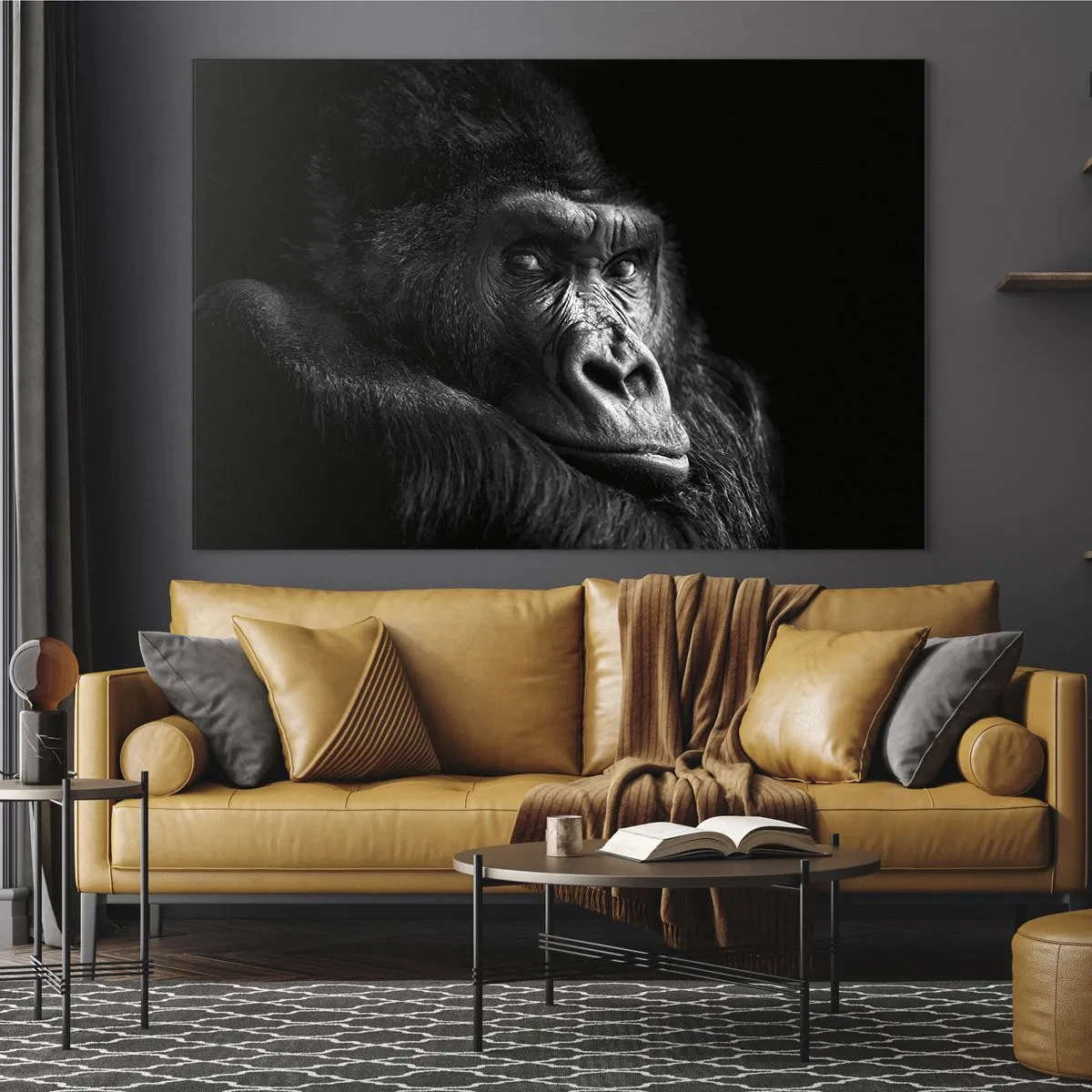 Schilderen op glas - En waar kijk je naar? - 120x80 cm