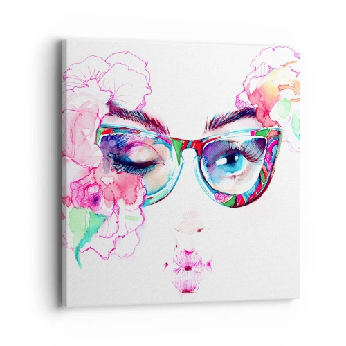 Schilderen op canvas - Een verleidelijke belofte - 40x40 cm