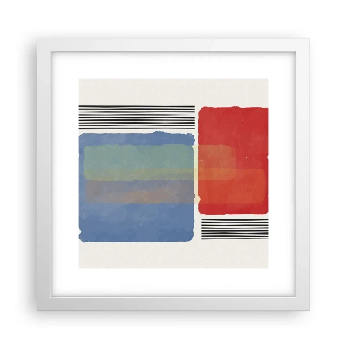 Poster in een witte lijst - De geest en de letter van de geometrie - 30x30 cm