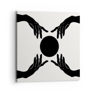 Schilderen op canvas - Geheim teken - 70x70 cm