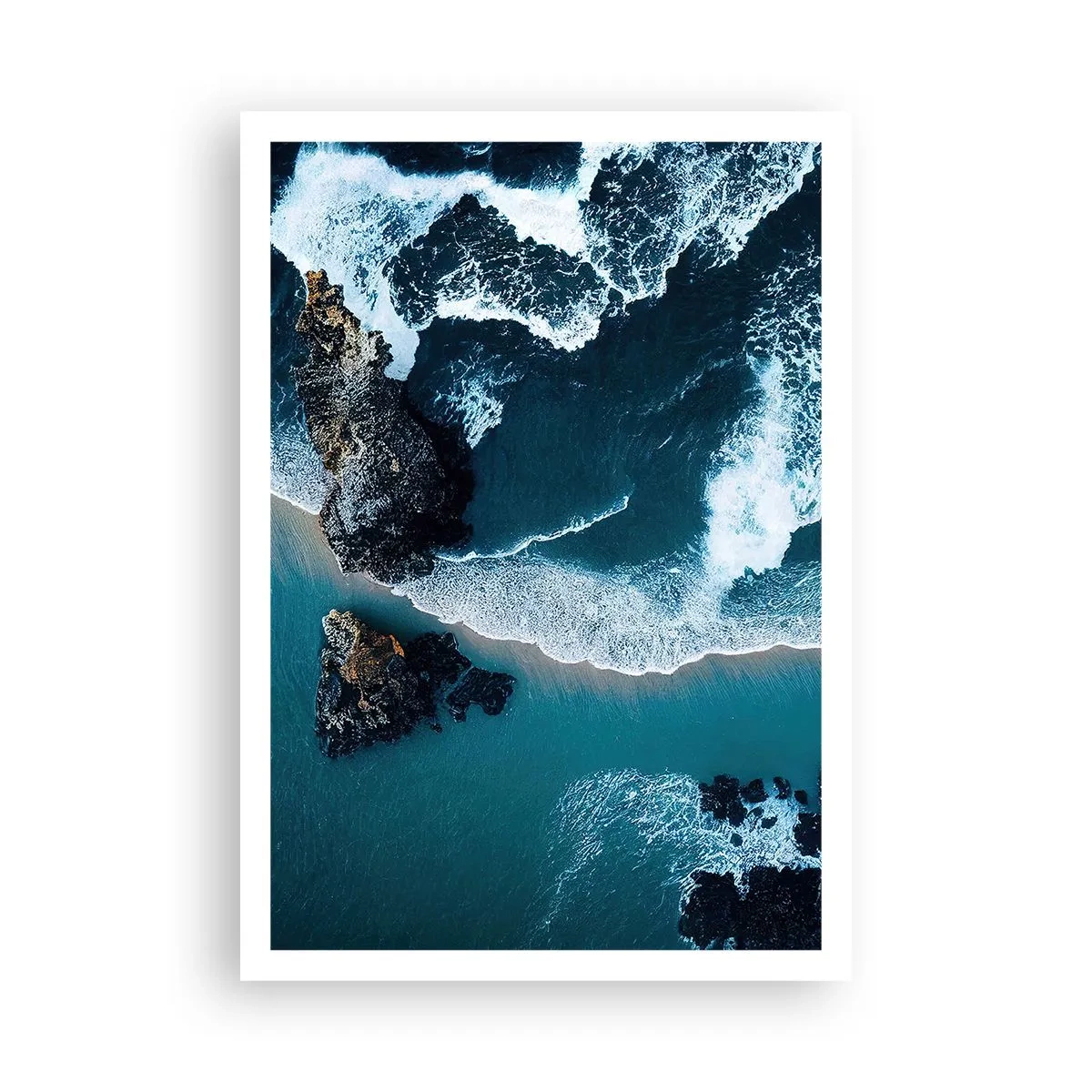 Poster - In golven gewikkeld - 70x100 cm