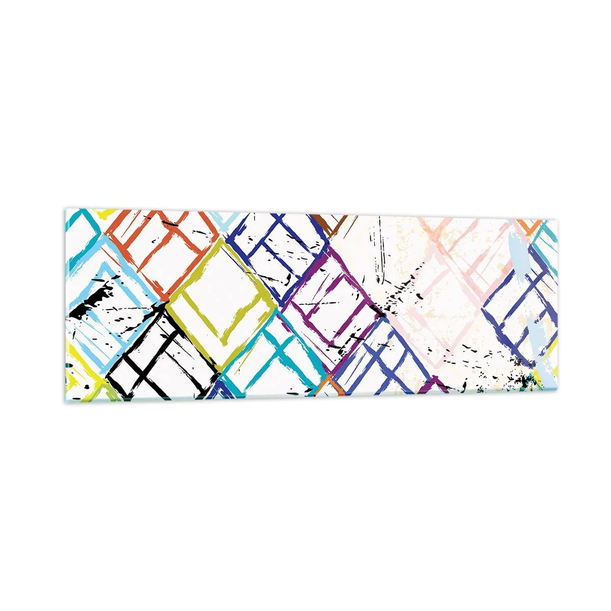 Schilderen op glas - Cellen te huur - 90x30 cm