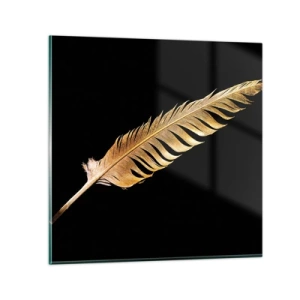 Schilderen op glas - HHij heeft een ongewoon talent voor schrijven… - 30x30 cm