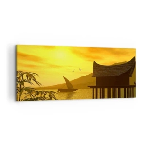 Schilderen op canvas - De verlangde vrede - 100x40 cm