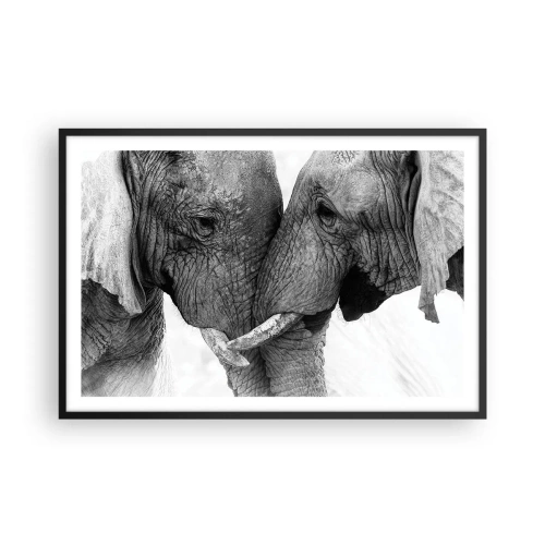 Poster in een zwarte lijst - Oprechte bekentenis - 91x61 cm