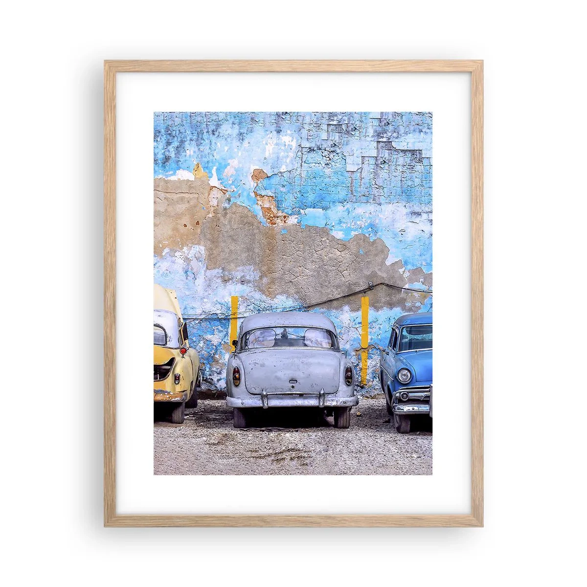 Een poster in een licht eiken lijst - Veteranenbijeenkomst - 40x50 cm