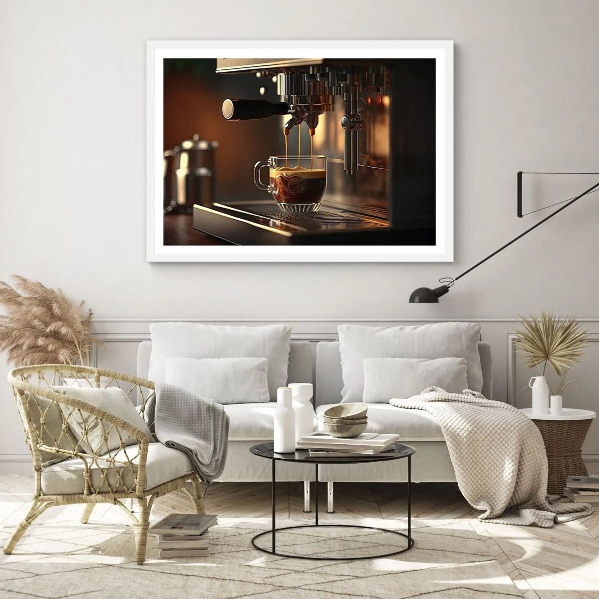 Poster in een witte lijst - Een sensuele mix - 91x61 cm