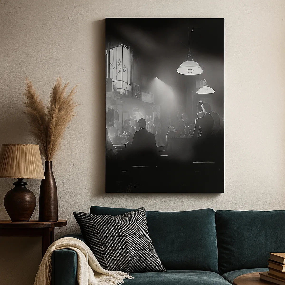 Schilderen op canvas - In jazz-sfeer - 50x70 cm