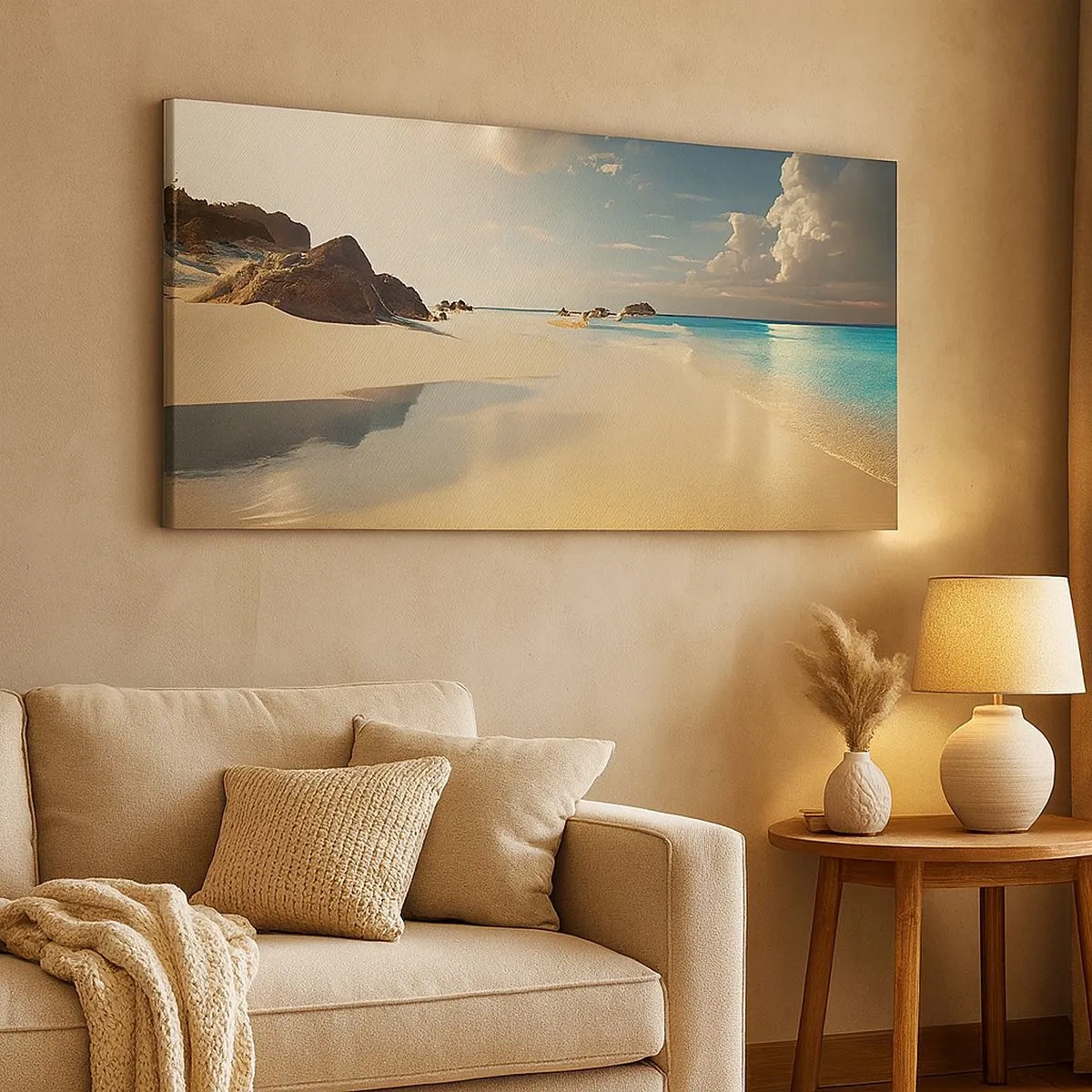 Schilderen op canvas - Een droomdag - 100x40 cm