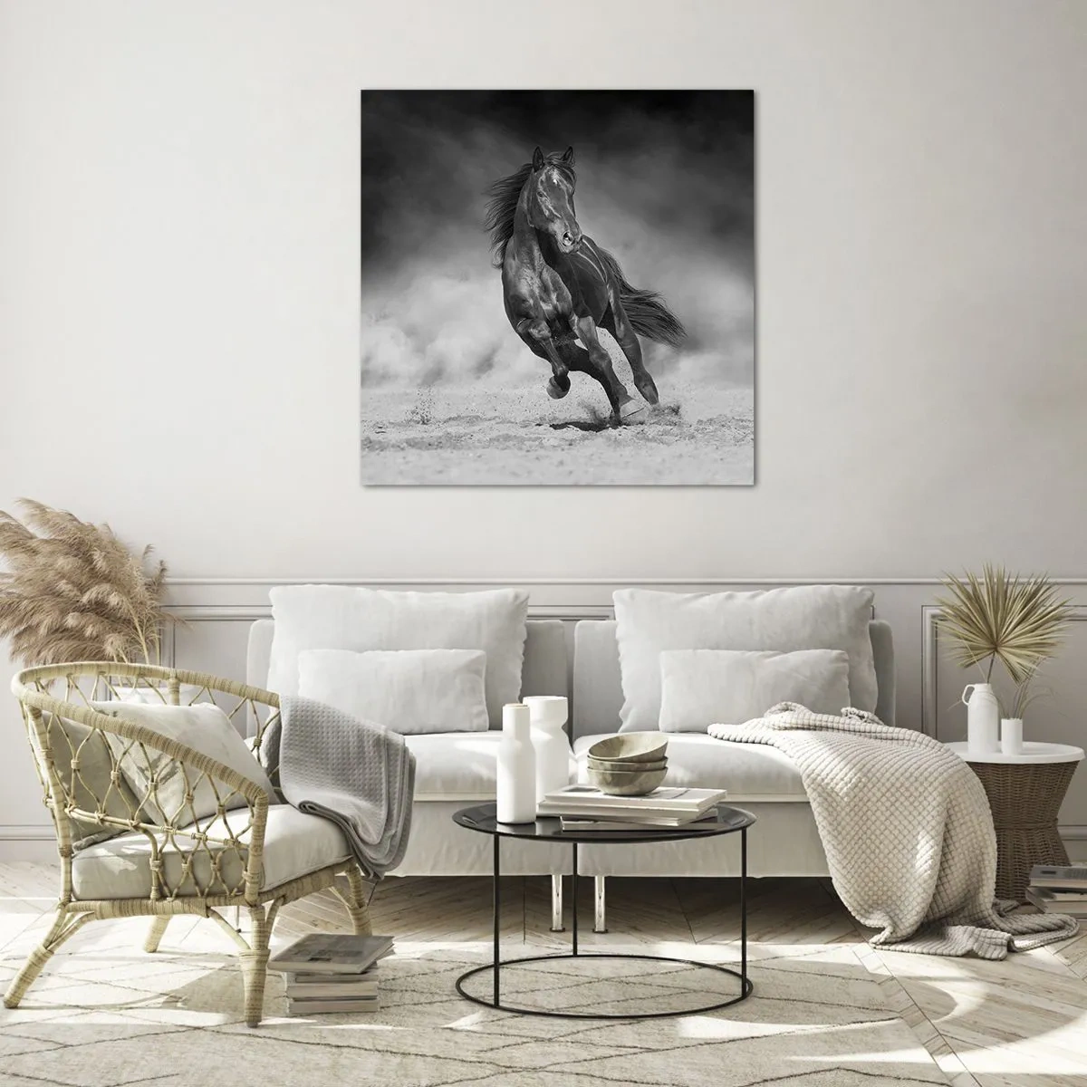Schilderen op glas - De emir zelf waardig - 70x70 cm