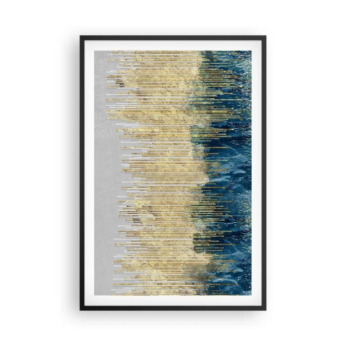 Poster in een zwarte lijst - Vergulde grens - 61x91 cm