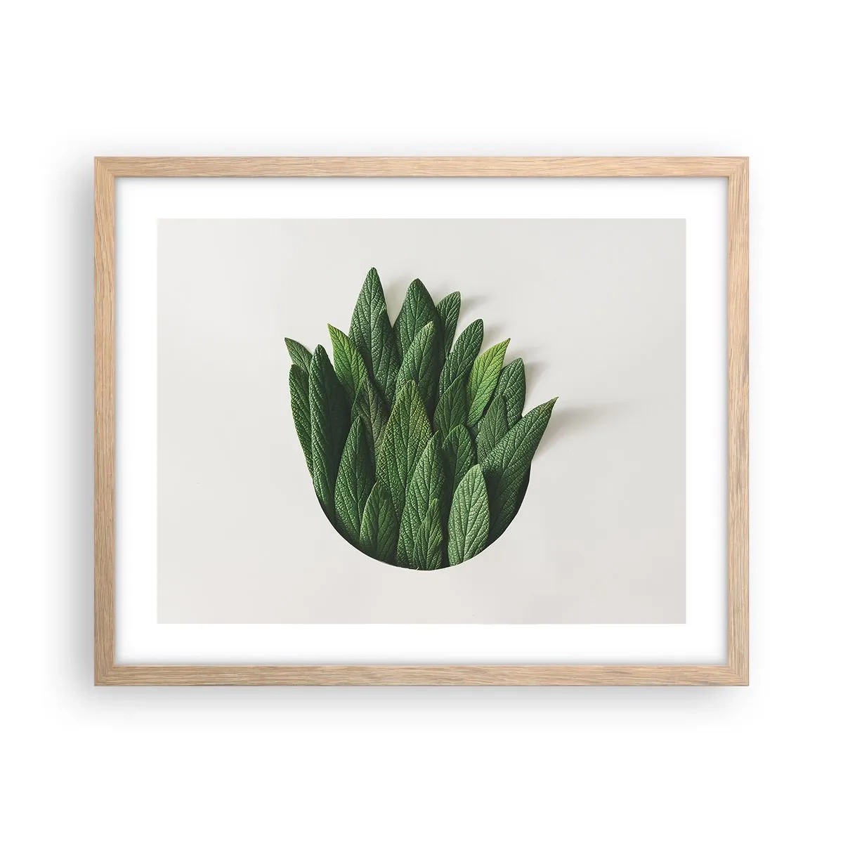 Een poster in een licht eiken lijst - Ongebreidelde nieuwsgierigheid - 50x40 cm