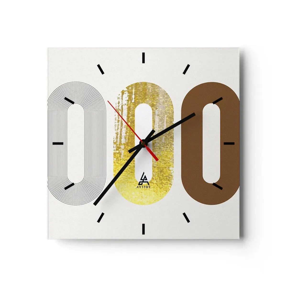 Wandklok - Klok - Oooo! - 30x30 cm