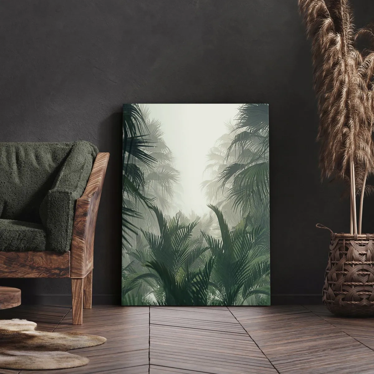 Schilderen op canvas - Tropisch mysterie - 65x120 cm