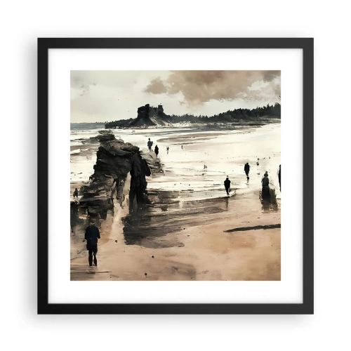 Poster in een zwarte lijst - Opgeroepen - 40x40 cm