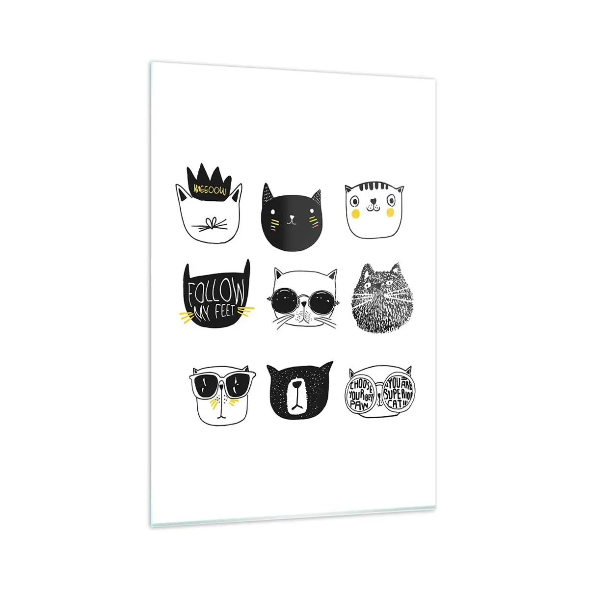 Schilderen op glas - Iedereen is anders - 80x120 cm