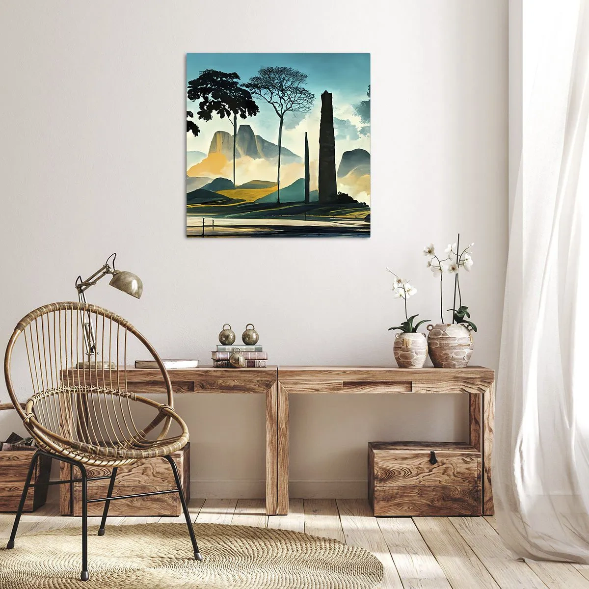 Schilderen op canvas - Nog hoger en hoger - 60x60 cm