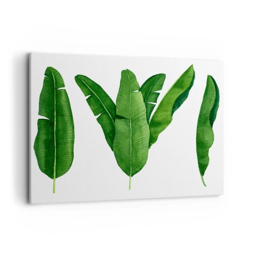 Schilderen op canvas - Groene symmetrie - 100x70 cm