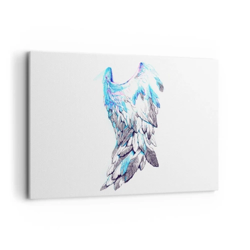 Schilderen op canvas - Ik heb vleugels nodig - 120x80 cm