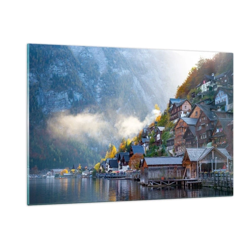 Schilderen op glas - Alpine sfeer - 120x80 cm