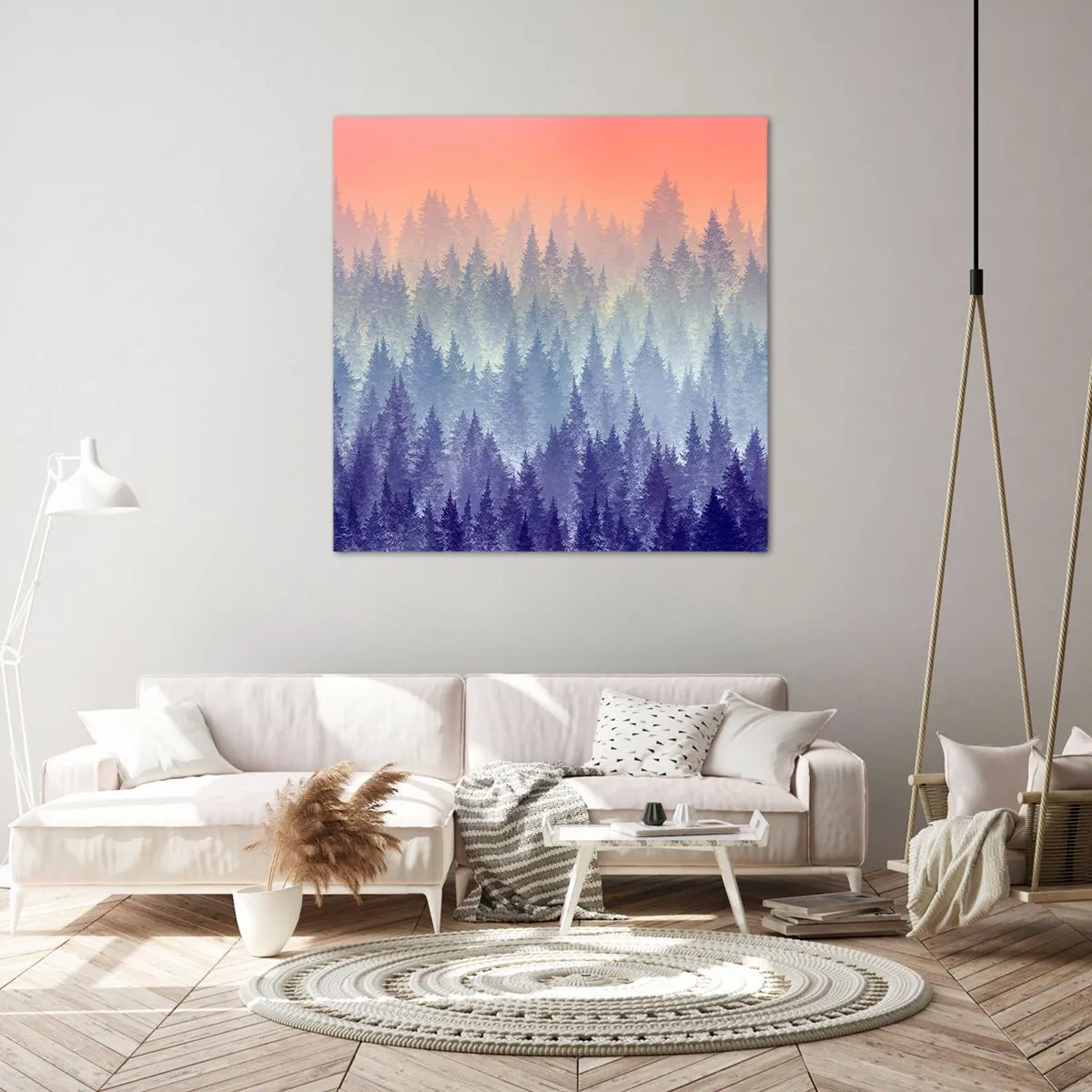 Schilderen op canvas - Hoog, hoger, naar de hemel - 50x50 cm