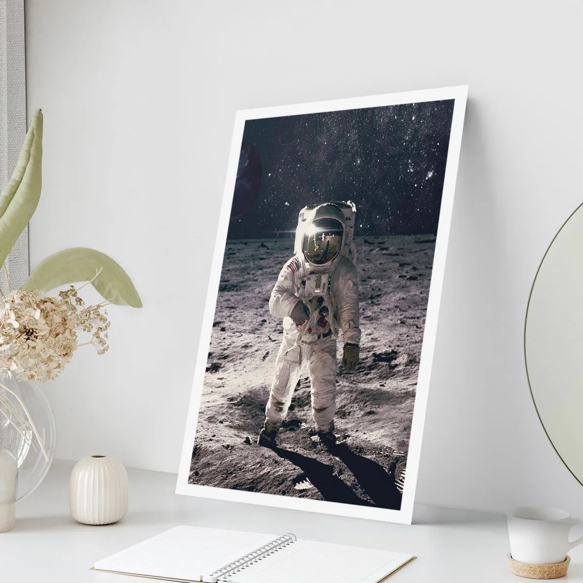 Poster - Groetjes van de maan - 70x100 cm