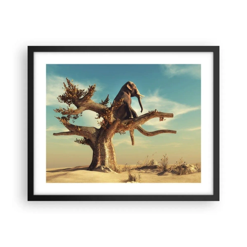 Poster in een zwarte lijst - Een nieuw gezichtspunt - 50x40 cm