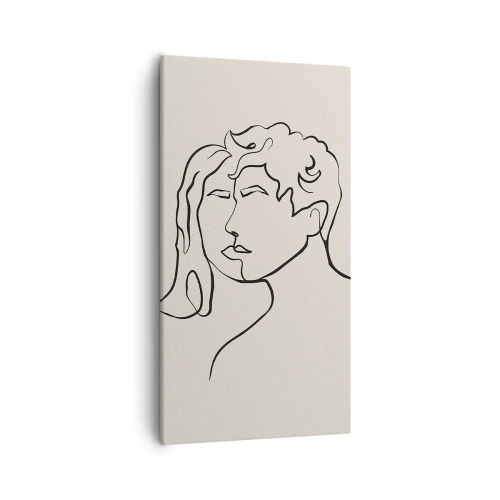 Schilderen op canvas - En er ontstond eenheid - 55x100 cm