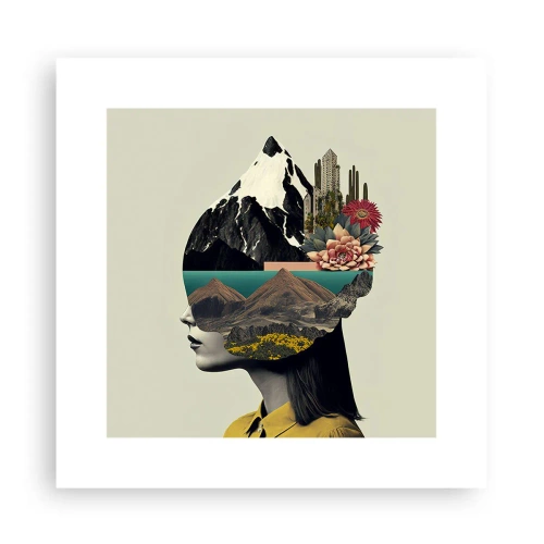 Poster - Vrouw – altijd een mysterie - 30x30 cm