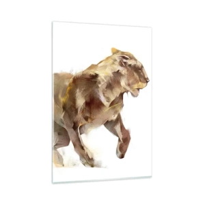 Schilderen op glas - Wilde gratie - 80x120 cm