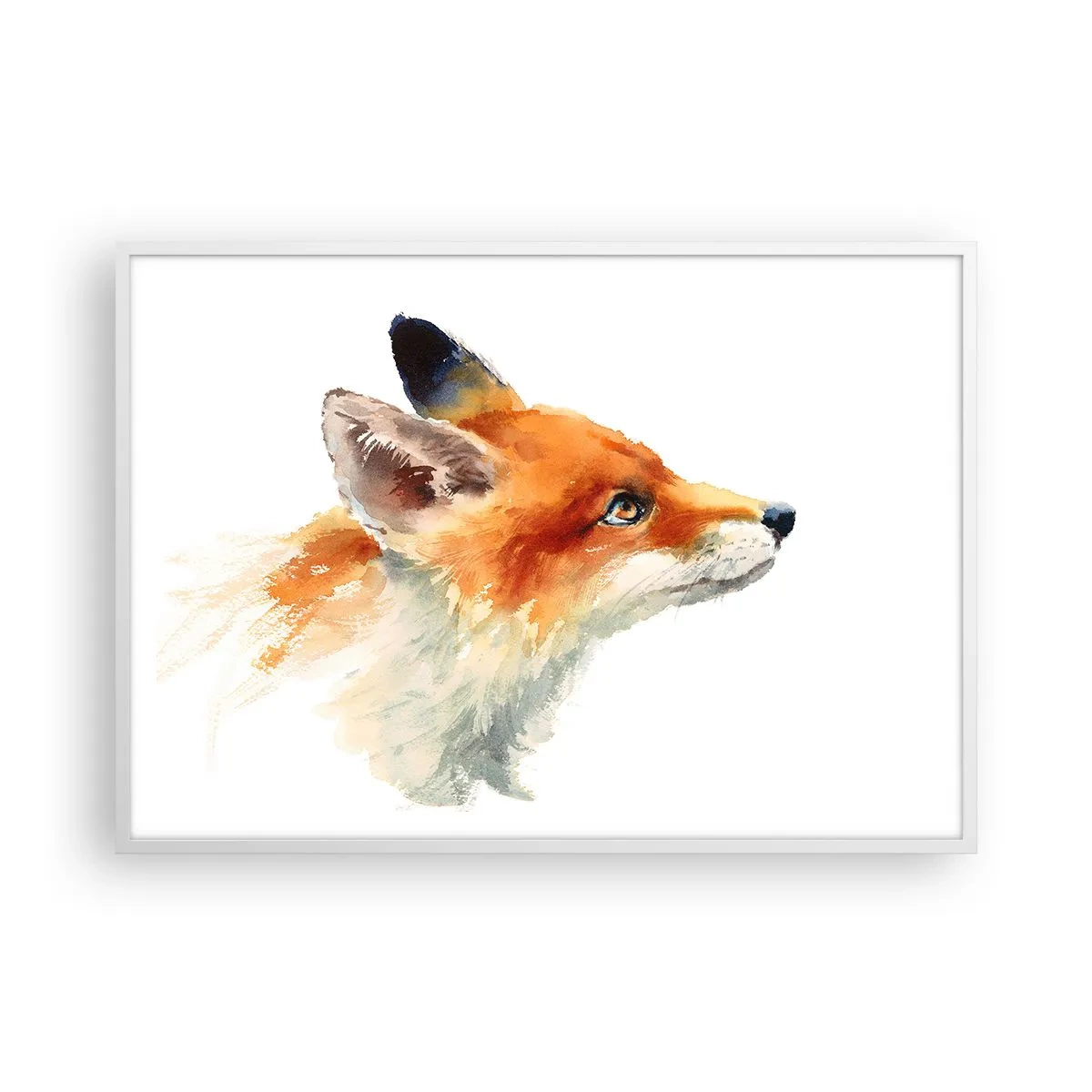 Poster in een witte lijst - Je kunt nooit voorzichtig genoeg zijn - 100x70 cm