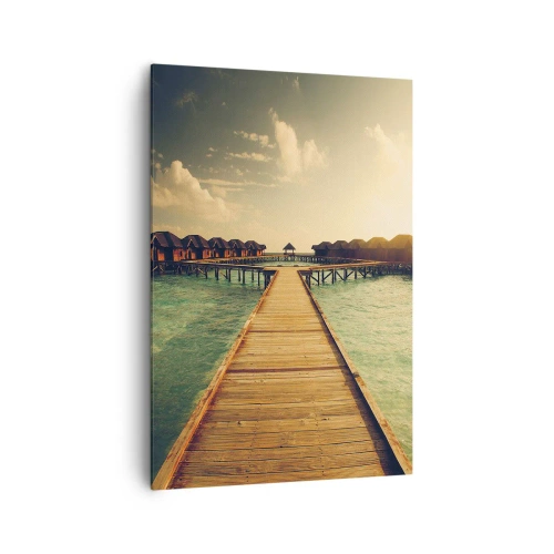 Schilderen op canvas - Een warme uitnodiging - 70x100 cm