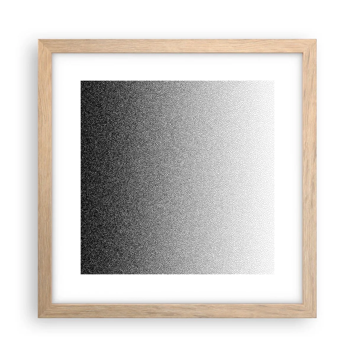 Een poster in een licht eiken lijst - Naar het licht - 30x30 cm