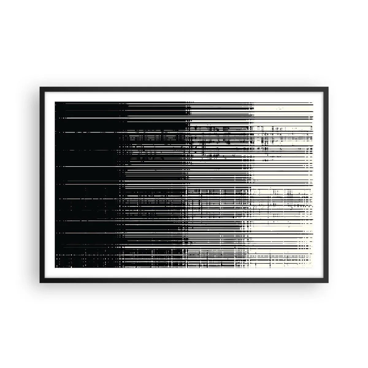 Poster in een zwarte lijst - Golven en vibraties - 91x61 cm