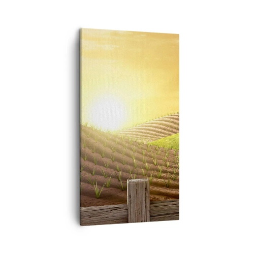 Schilderen op canvas - Een boerderij als uit een sprookje - 45x80 cm