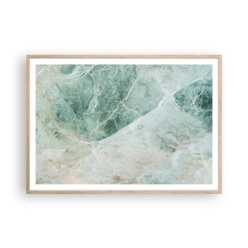 Een poster in een licht eiken lijst - De nobele kou van steen - 100x70 cm