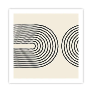 Poster - In een ogenblik ... - 60x60 cm