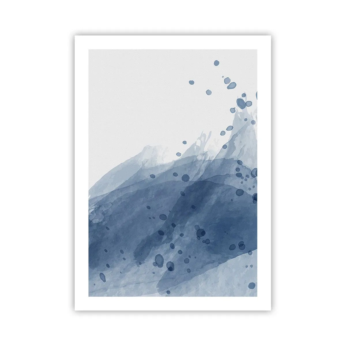 Poster - Blauwe tule - 50x70 cm