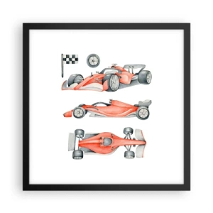 Poster in een zwarte lijst - Jaag je droom na - 40x40 cm