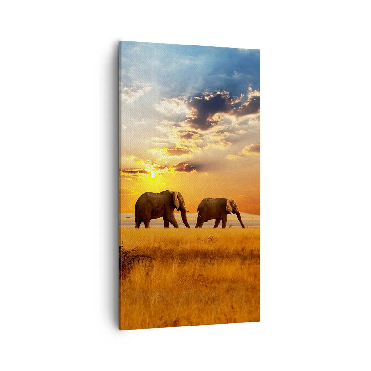 Schilderen op canvas - Familie wandeling - 55x100 cm