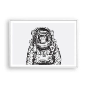 Poster in een witte lijst - Alternatieve evolutie - 100x70 cm