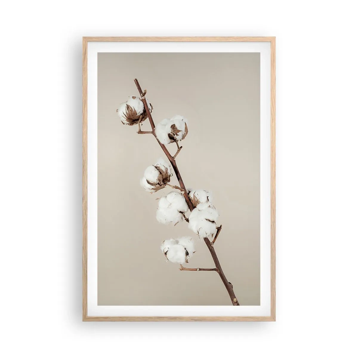 Een poster in een licht eiken lijst - Aan de bron van zachtheid - 61x91 cm