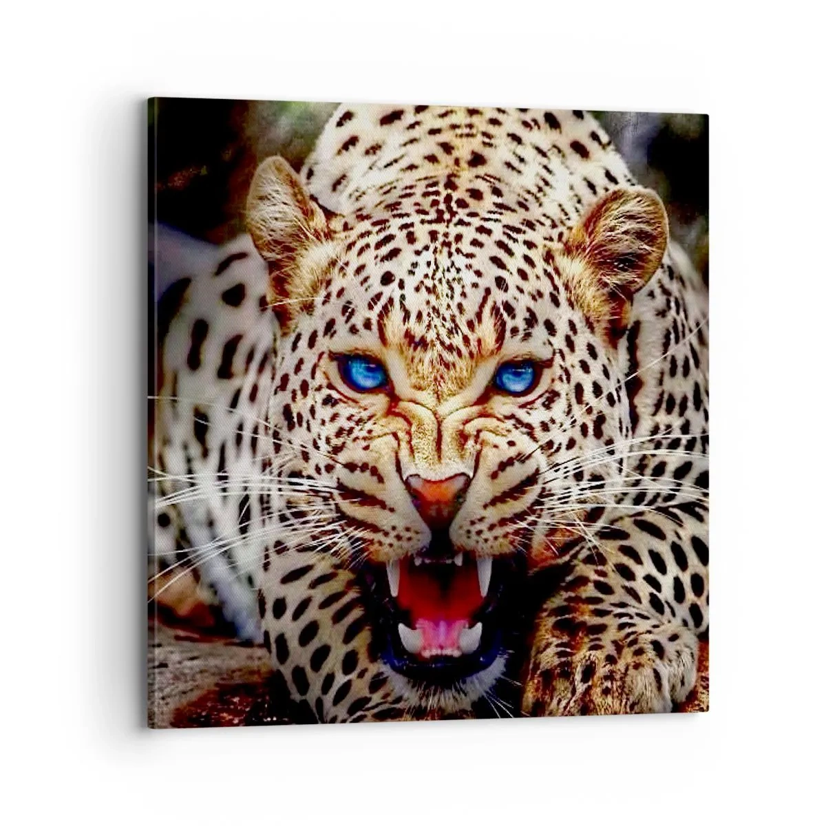 Schilderen op canvas - Boosheid schaadt de schoonheid niet - 70x70 cm