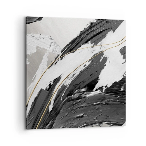 Schilderen op canvas - Abstractie op grote schaal - 60x60 cm