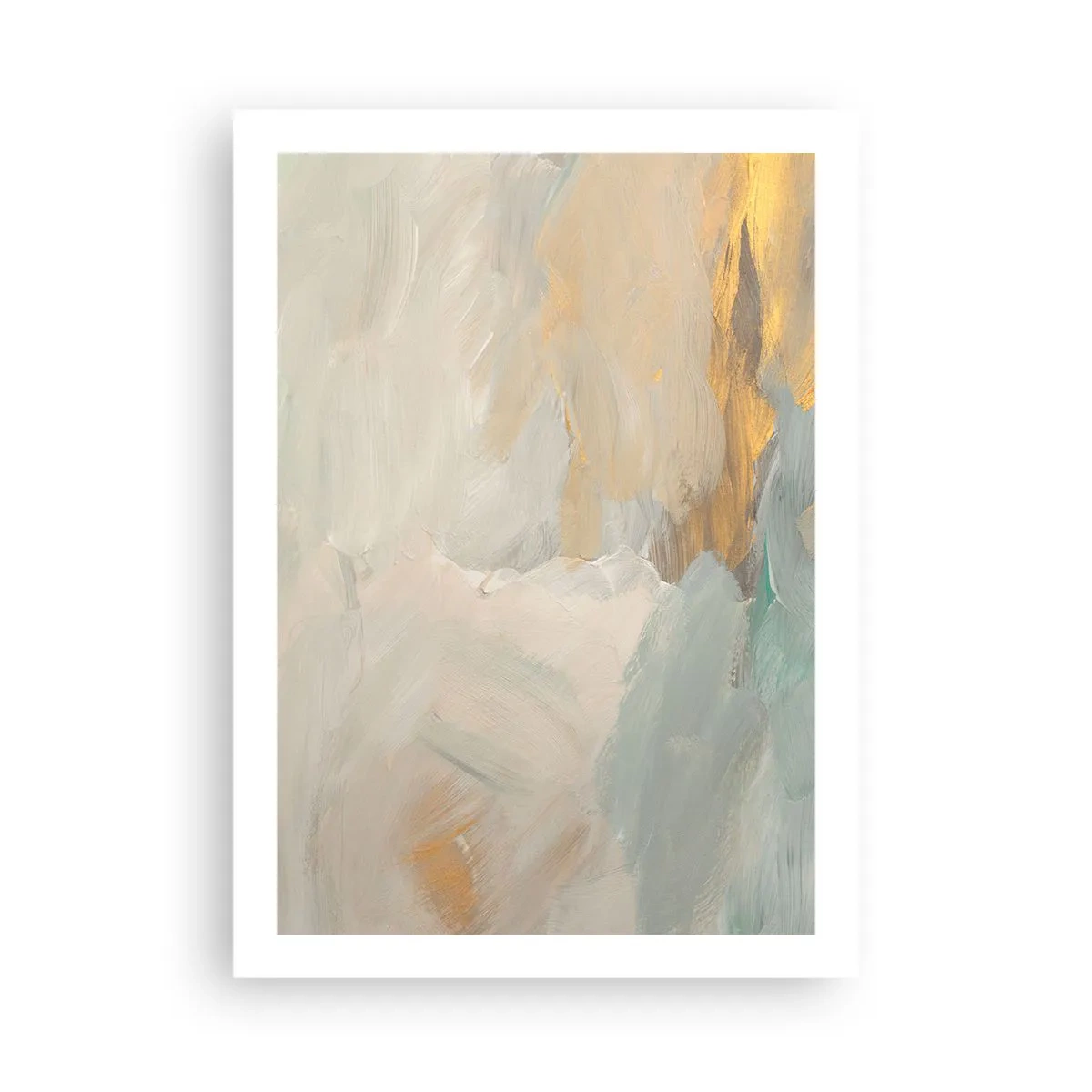Poster - Abstractie – het land van zachtheid - 50x70 cm