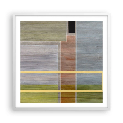 Poster in een witte lijst - Eenvoudig en rustig - 60x60 cm