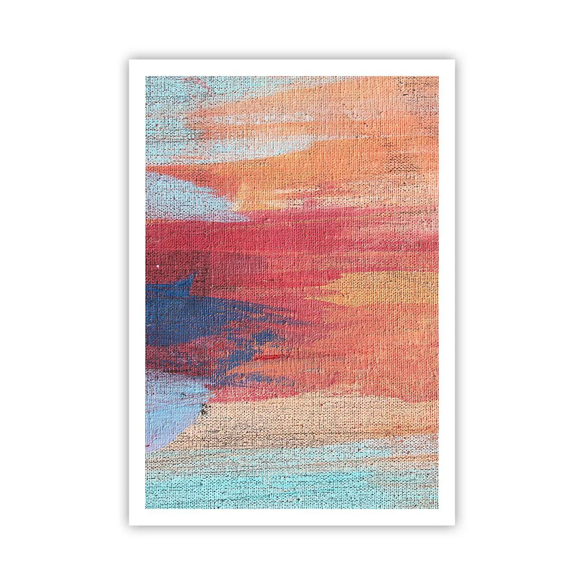 Poster - Ren door de regenboog - 70x100 cm