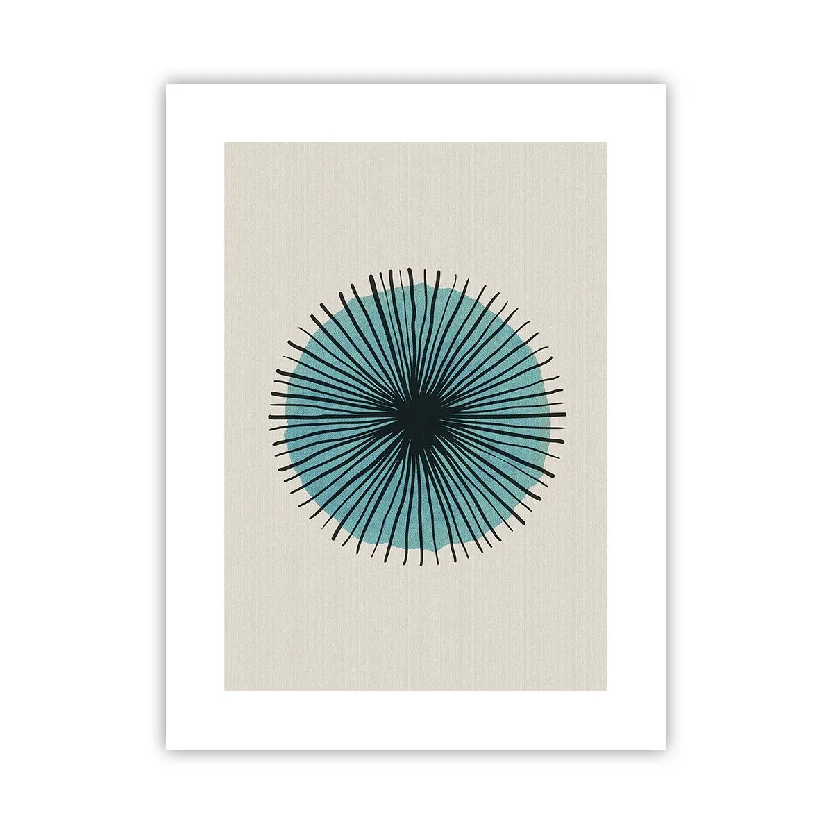 Poster - Stralend in het blauw - 30x40 cm