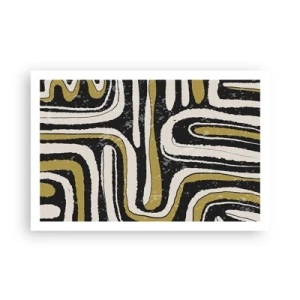 Poster - Compositie: wegen en steegjes - 91x61 cm