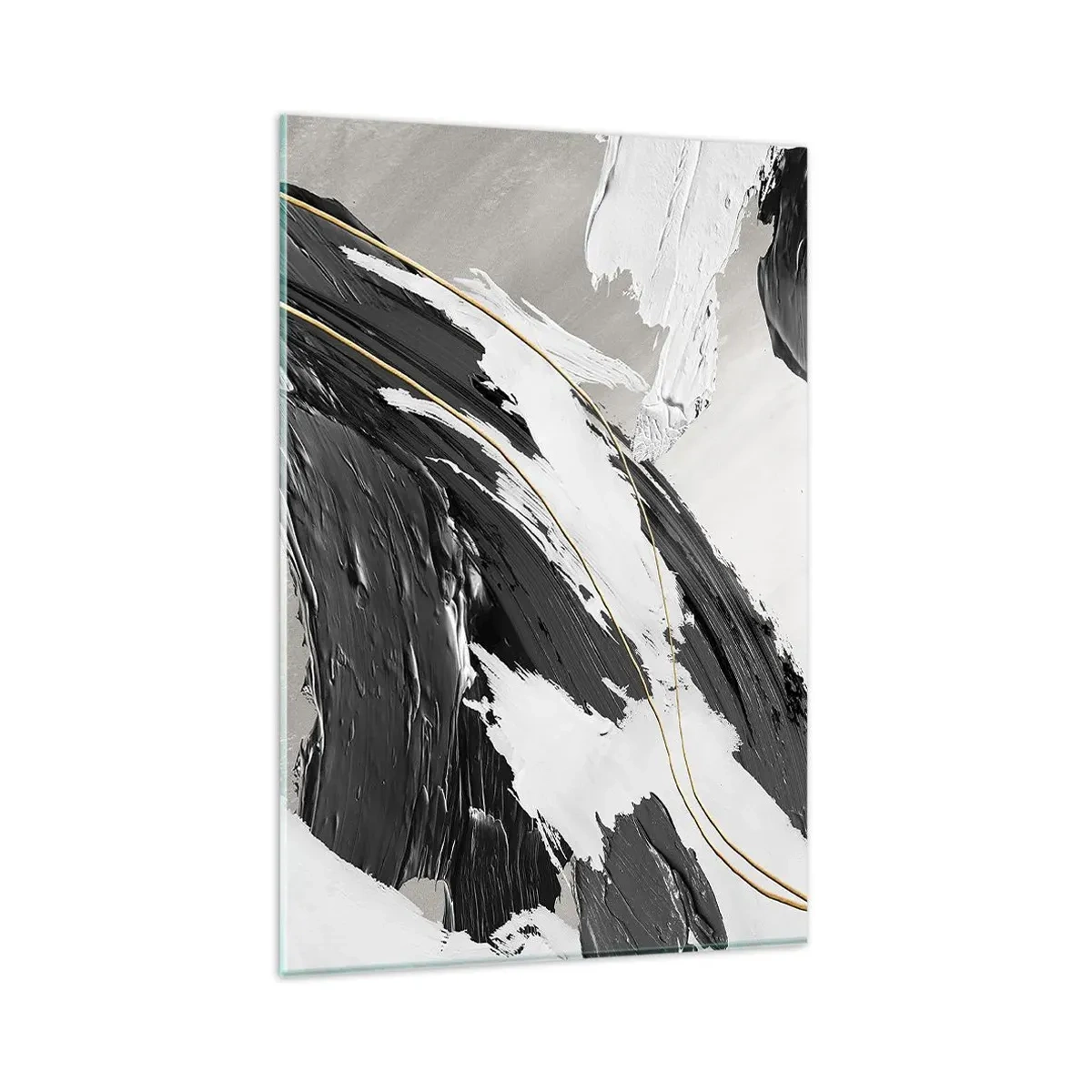 Schilderen op glas - Abstractie op grote schaal - 80x120 cm